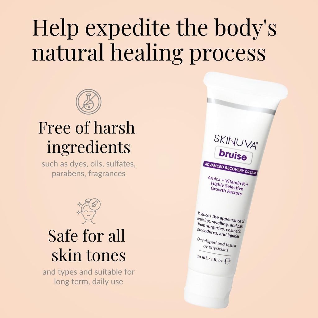 Skinuva® Bruise Advanced Recovery Cream - Topical Bruise Cream Formulated with Growth Factors, Arnica & Vitamin K (1 oz) - TrustMedUSA