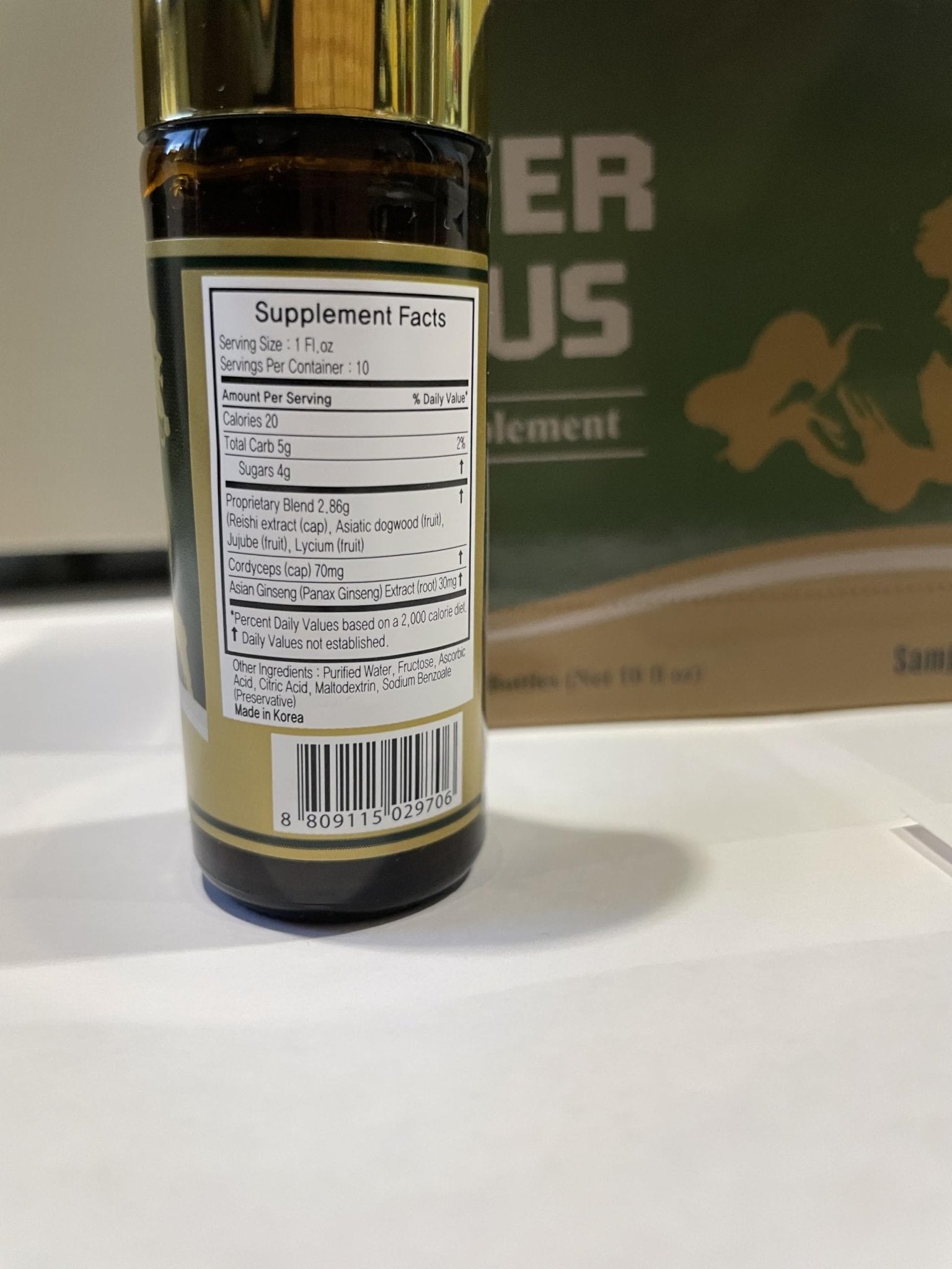 Skydia Power Plus - 10 Bottles Power-Plus Botanical Blend Liquid Supplement (1 FL OZ) Korean Ginseng Extract Ginseng Supplement Natural Men Tonic Ginseng Root Korean Red Ginseng Drops - TrustMedUSA