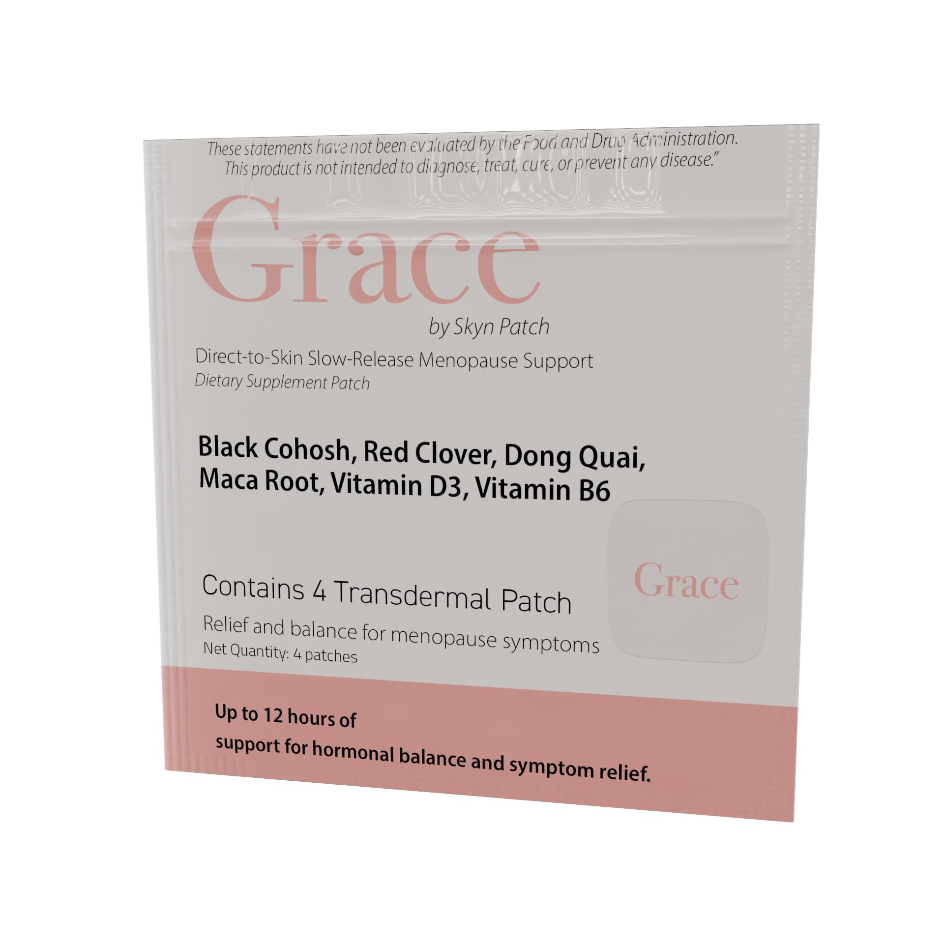 Skyn Patch Grace Transdermal Wellness Patch – Plant Based Daily Adaptogens & Nutrient Support | Transdermal Patch Delivery | 4-Night Pack - TrustMedUSA