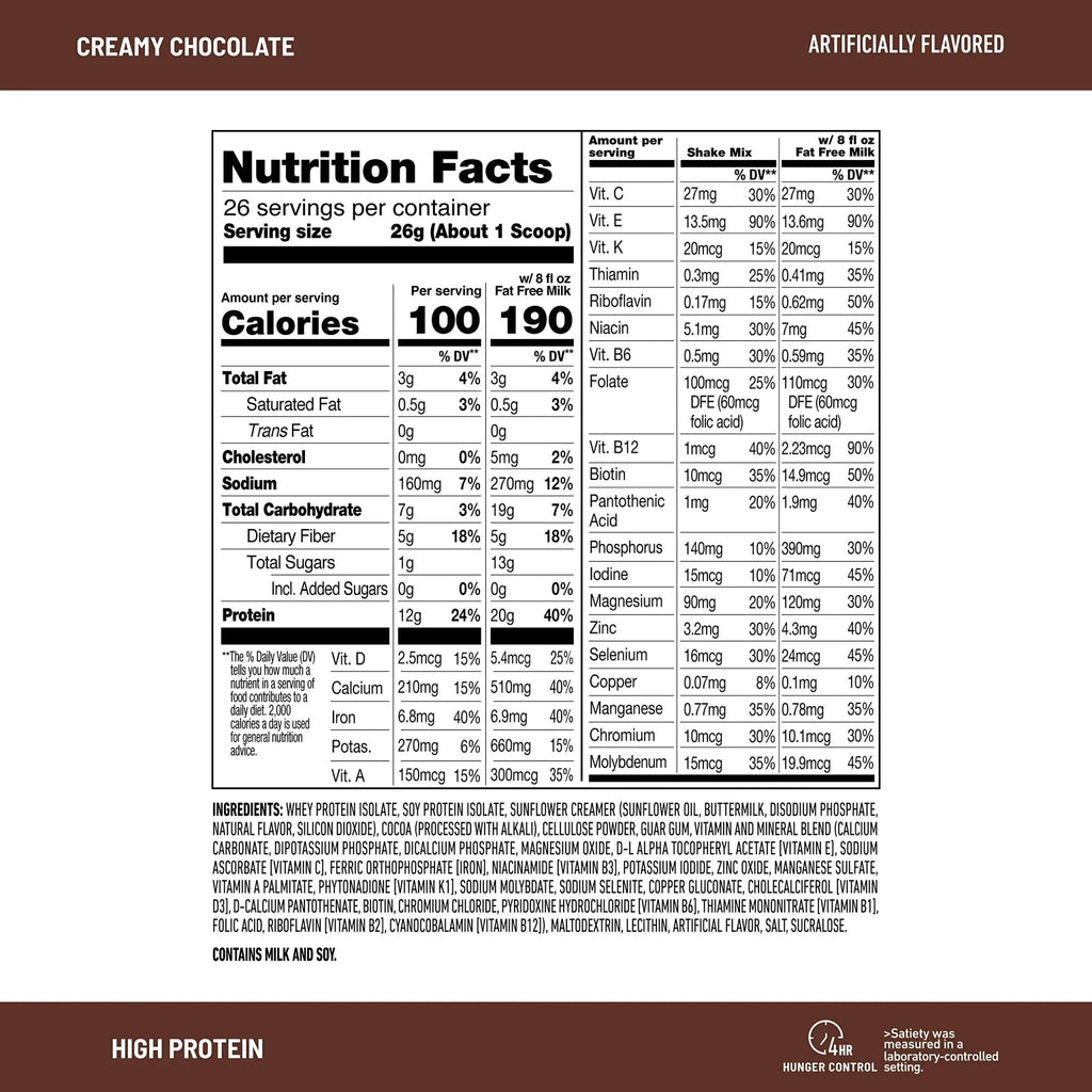 SlimFast High Protein Chocolate Bundle- 12 Count of Chocolate High Protein Meal - TrustMedUSA