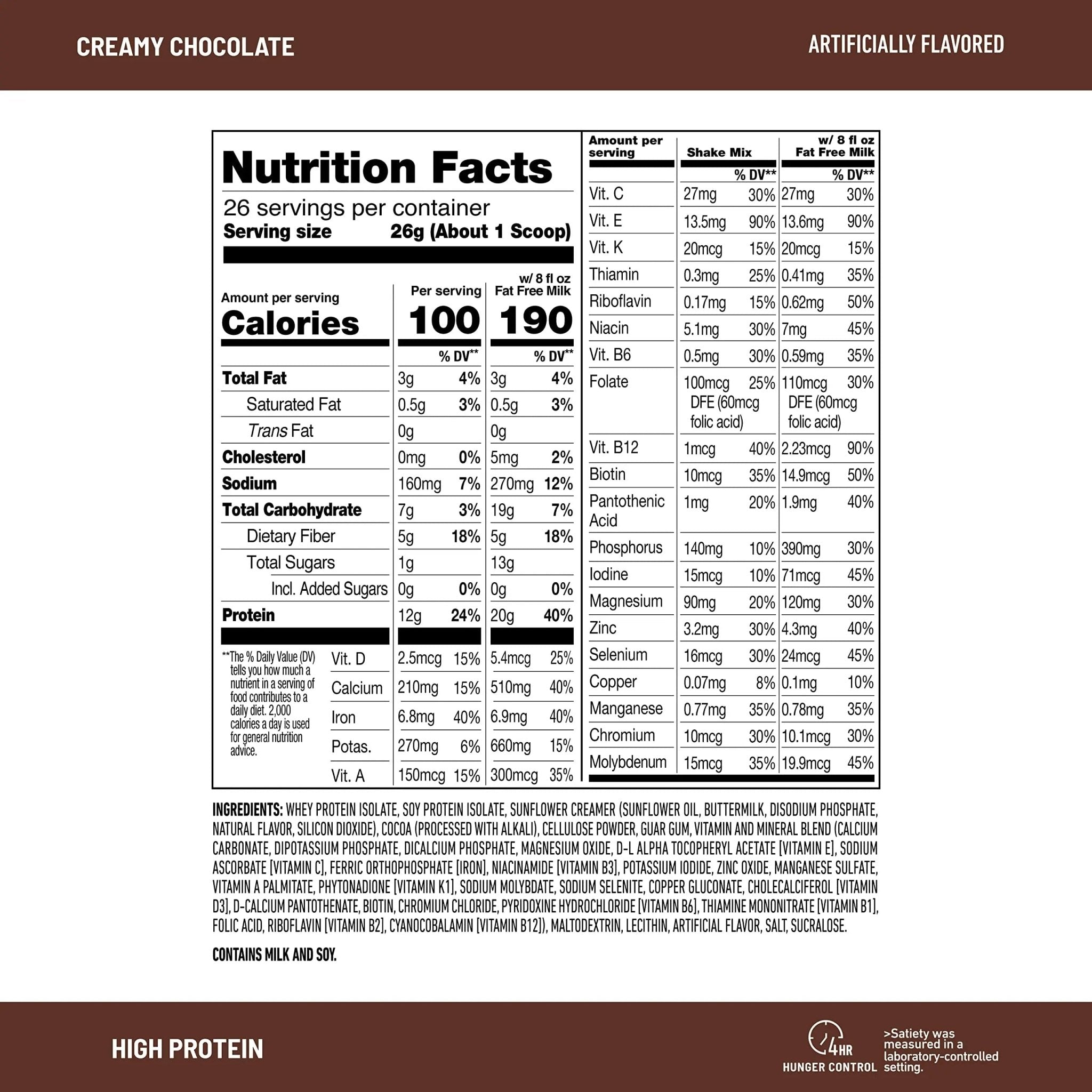 SlimFast High Protein Chocolate Bundle- 12 Count of Chocolate High Protein Meal - TrustMedUSA