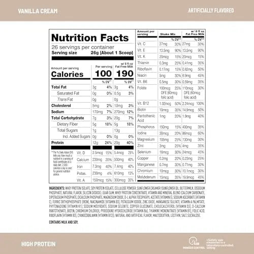 SlimFast High Protein Meal Replacement Powder, 26 Servings, Advanced Nutrition - TrustMedUSA