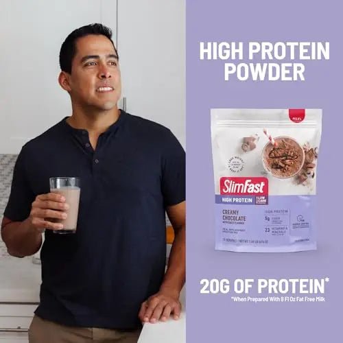 SlimFast High Protein Meal Replacement Powder, 26 Servings, Advanced Nutrition - TrustMedUSA