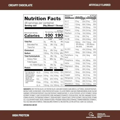 SlimFast High Protein Meal Replacement Powder, 26 Servings, Advanced Nutrition - TrustMedUSA