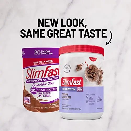 SlimFast High Protein Meal Replacement Shake Powder, 12 Servings (Pack of 2) , Advanced - TrustMedUSA