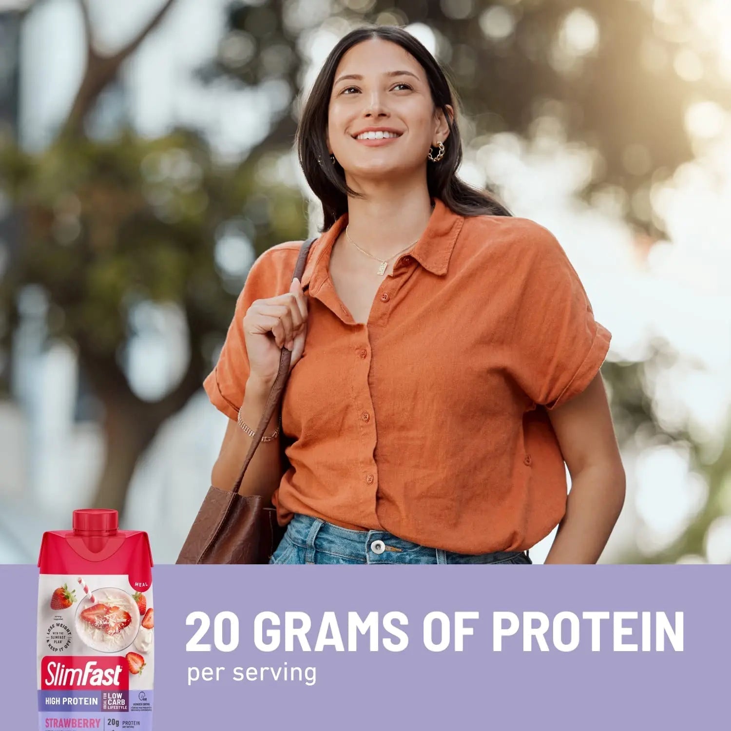 SlimFast Protein Shake, Strawberry- 20g Protein, Meal Replacement Shake Ready to Drink - TrustMedUSA
