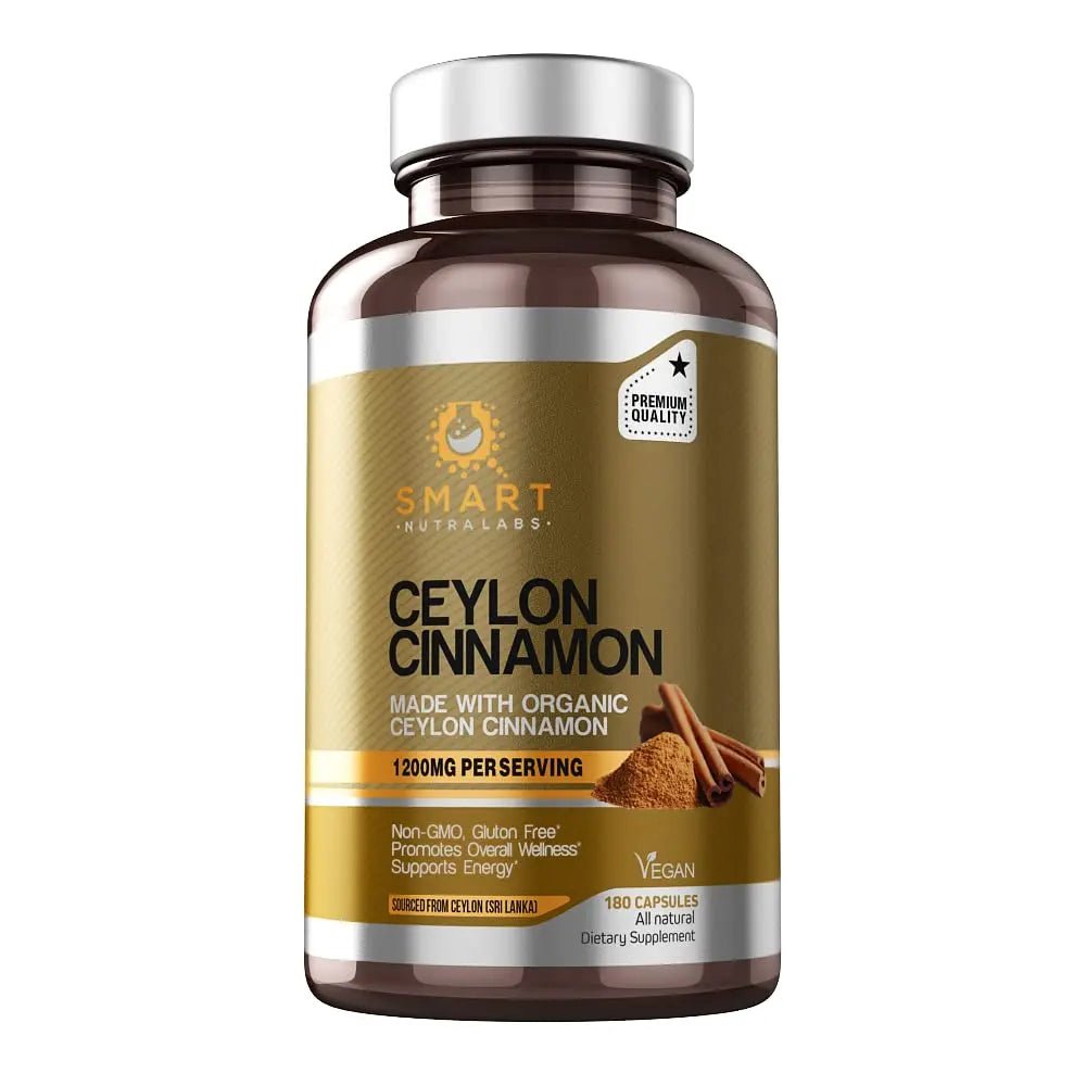 SMART NUTRA LABS Organic Ceylon Cinnamon Supplement 1200mg per - TrustMedUSA