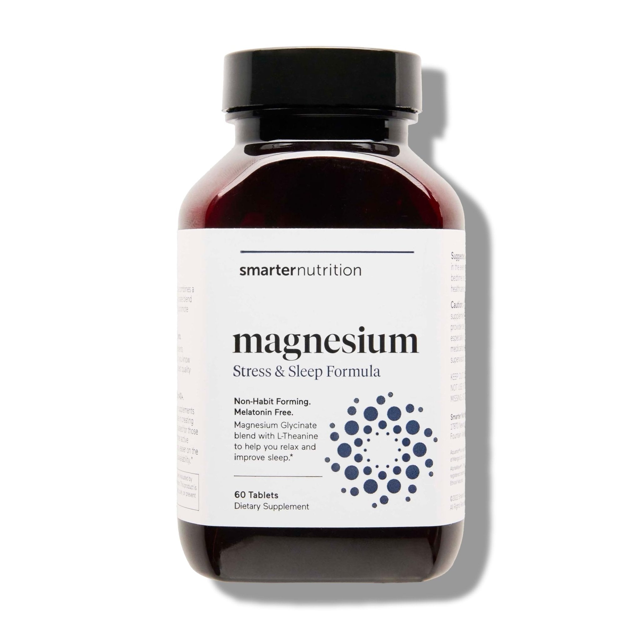Smarter Nutrition Magnesium Complex - Chelated Magnesium Glycinate with Citrate, Malate and L-Theanine for Sleep, Muscle Relaxation and Stress Support - TrustMedUSA