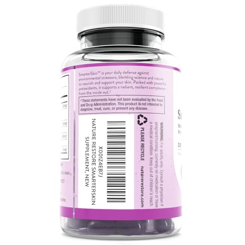 Smarter Skin, Nourishing Skin Health Within, Triple Combination of Polypodium Leucotomos Extract, FloraGLO, Verbasnol, 60 Vegan Capsules - TrustMedUSA