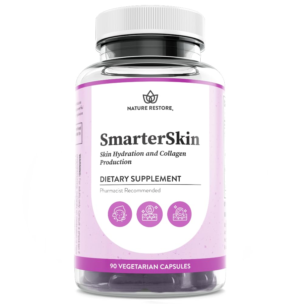 Smarter Skin, Nourishing Skin Health Within, Triple Combination of Polypodium Leucotomos Extract, FloraGLO, Verbasnol, 60 Vegan Capsules - TrustMedUSA