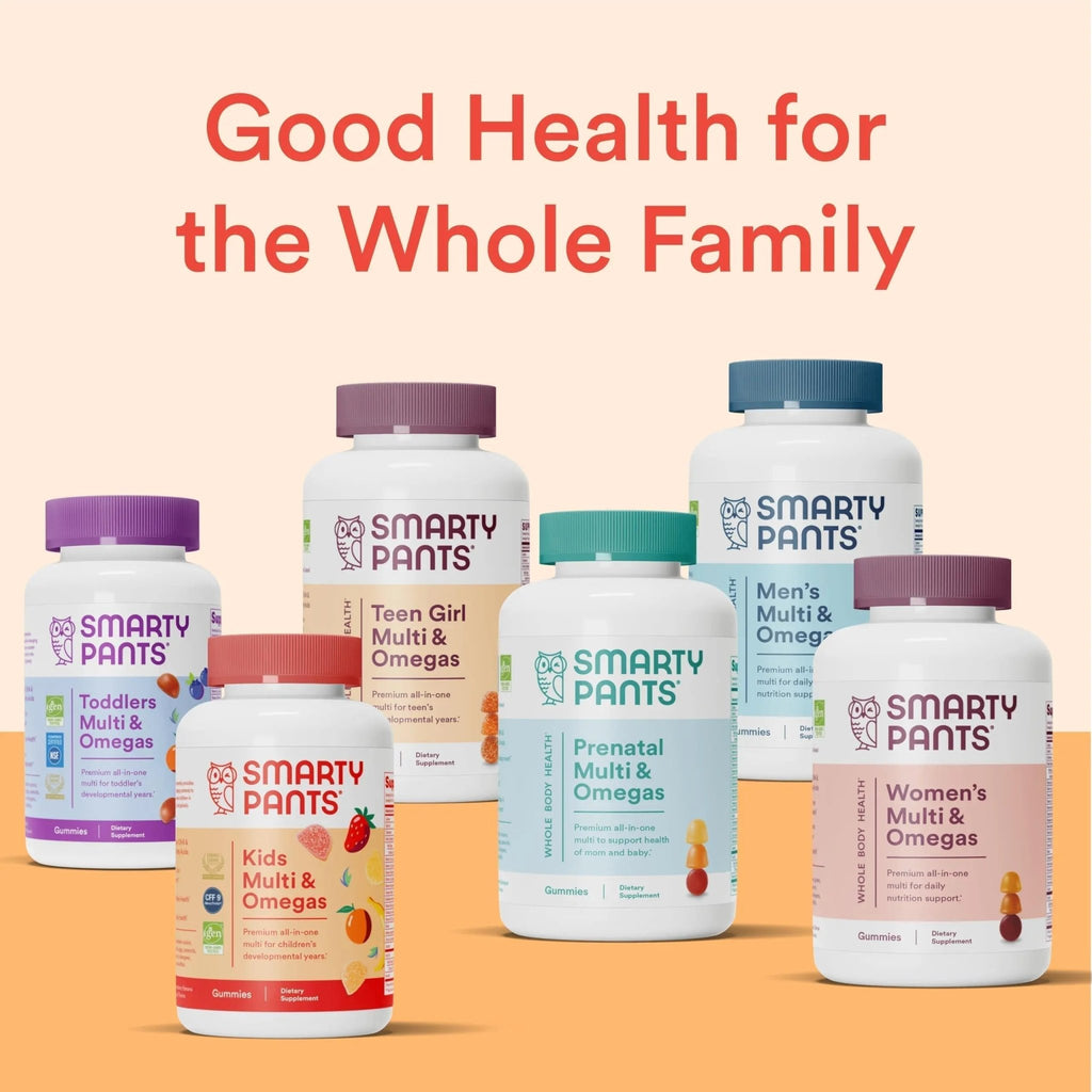 SmartyPants Kids Multivitamin Gummies: Omega 3 Fish Oil (EPA/DHA), Vitamin D3, C, Vitamin B12, B6, A, K & Zinc for Immune Support - TrustMedUSA