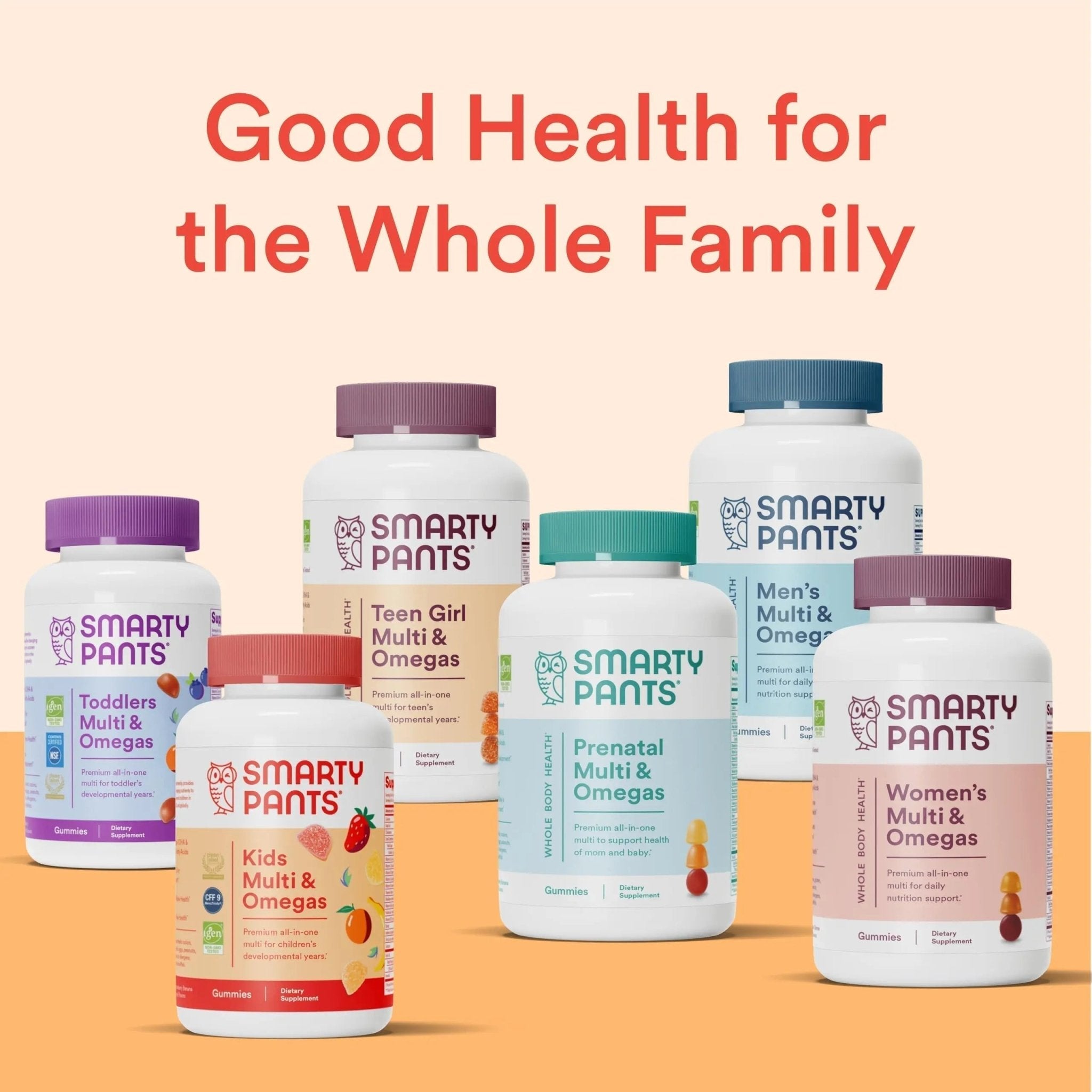 SmartyPants Kids Multivitamin Gummies: Omega 3 Fish Oil (EPA/DHA), Vitamin D3, C, Vitamin B12, B6, A, K & Zinc for Immune Support - TrustMedUSA