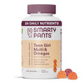SmartyPants Teen Girl Multivitamin Gummies: Omega 3 Fish Oil (EPA/DHA), Vitamin D3 - TrustMedUSA