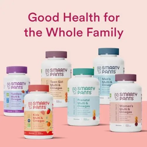 SmartyPants Teen Girl Multivitamin Gummies: Omega 3 Fish Oil (EPA/DHA), Vitamin D3 - TrustMedUSA