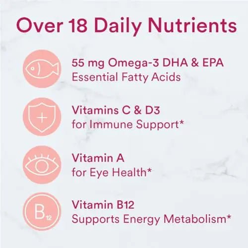 SmartyPants Teen Girl Multivitamin Gummies: Omega 3 Fish Oil (EPA/DHA), Vitamin D3 - TrustMedUSA