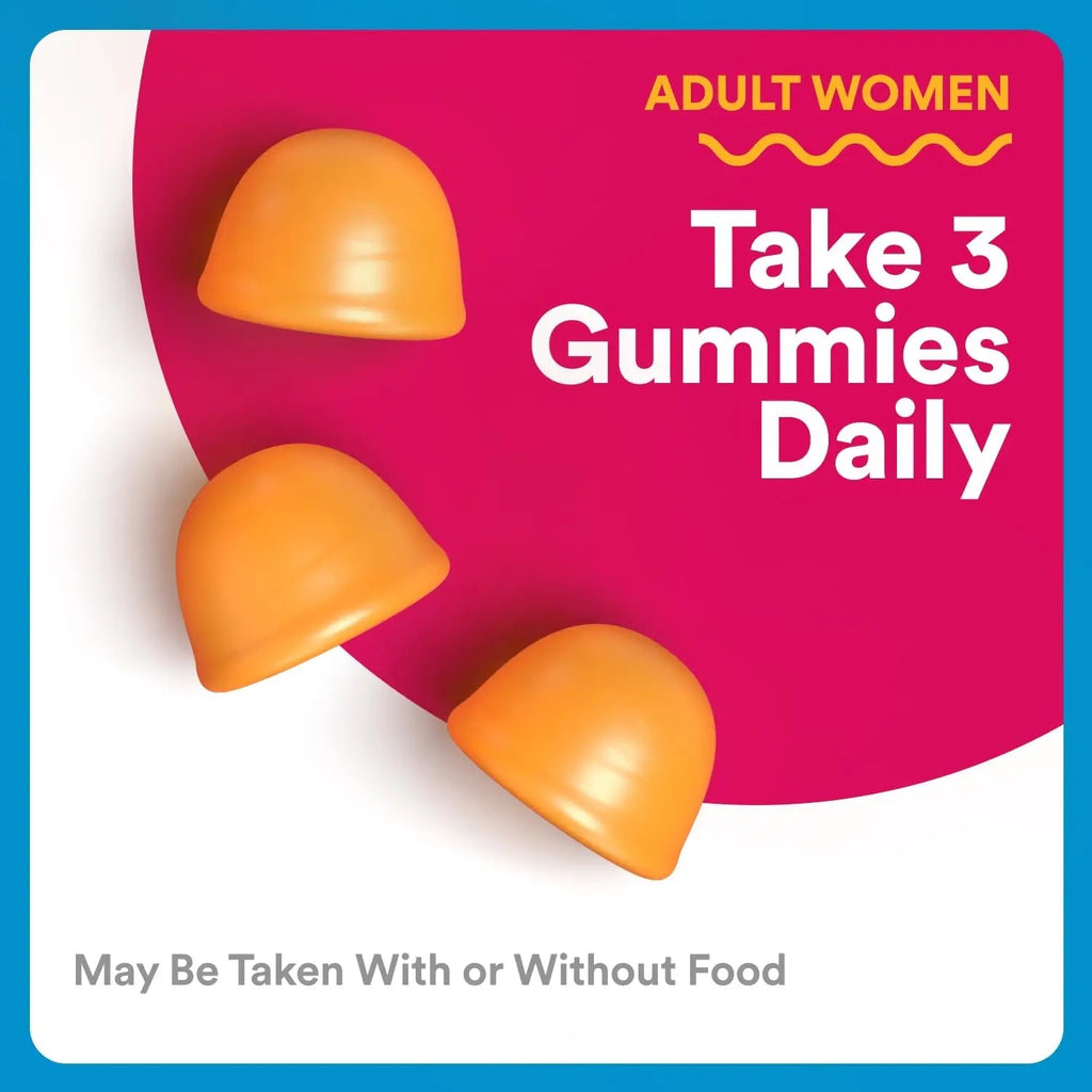 SmartyPants Zero Sugar Women’s Multivitamin Gummies: Biotin, Methylfolate, Omega 3 (ALA), Vitamin D3, C, Vitamin B12, B6, A, K, Zinc, Inositol - TrustMedUSA