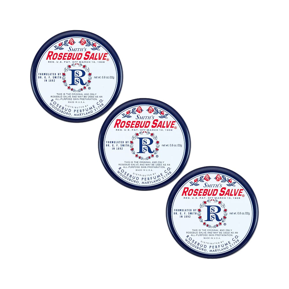 Smith's Rose Lip Balm Bulk- 3x0.5oz Premium All Purpose Lip Gloss Tubes & 3x0.8oz Lip Treatment Salve - Trio Lip Balm Tubes for Plump Lips & Cracked Skin Care - Christmas Gift Set, EBook - TrustMedUSA