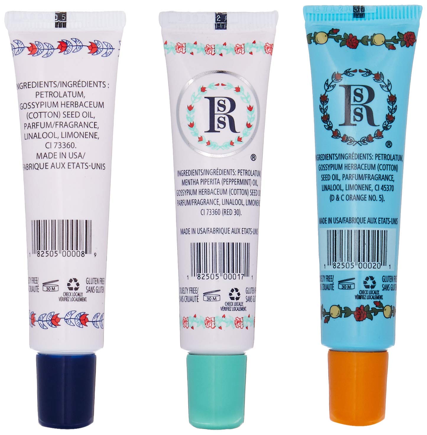 Smith's Rose Lip Balm Bulk- 3x0.5oz Premium All Purpose Lip Gloss Tubes & 3x0.8oz Lip Treatment Salve - Trio Lip Balm Tubes for Plump Lips & Cracked Skin Care - Christmas Gift Set, EBook - TrustMedUSA