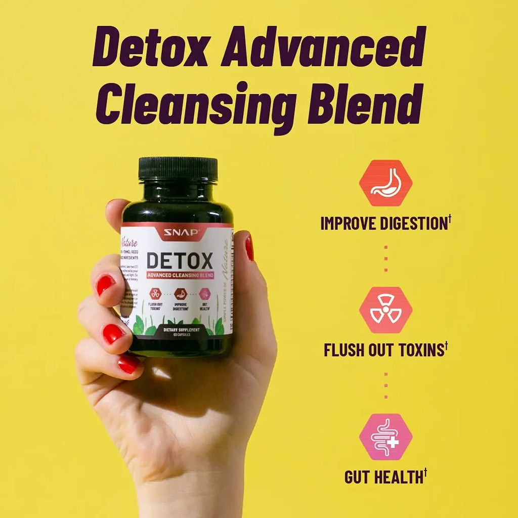 Snap Supplements Detox Cleanse Capsules - Advanced Blend for Full Body Detox & Cleans - TrustMedUSA