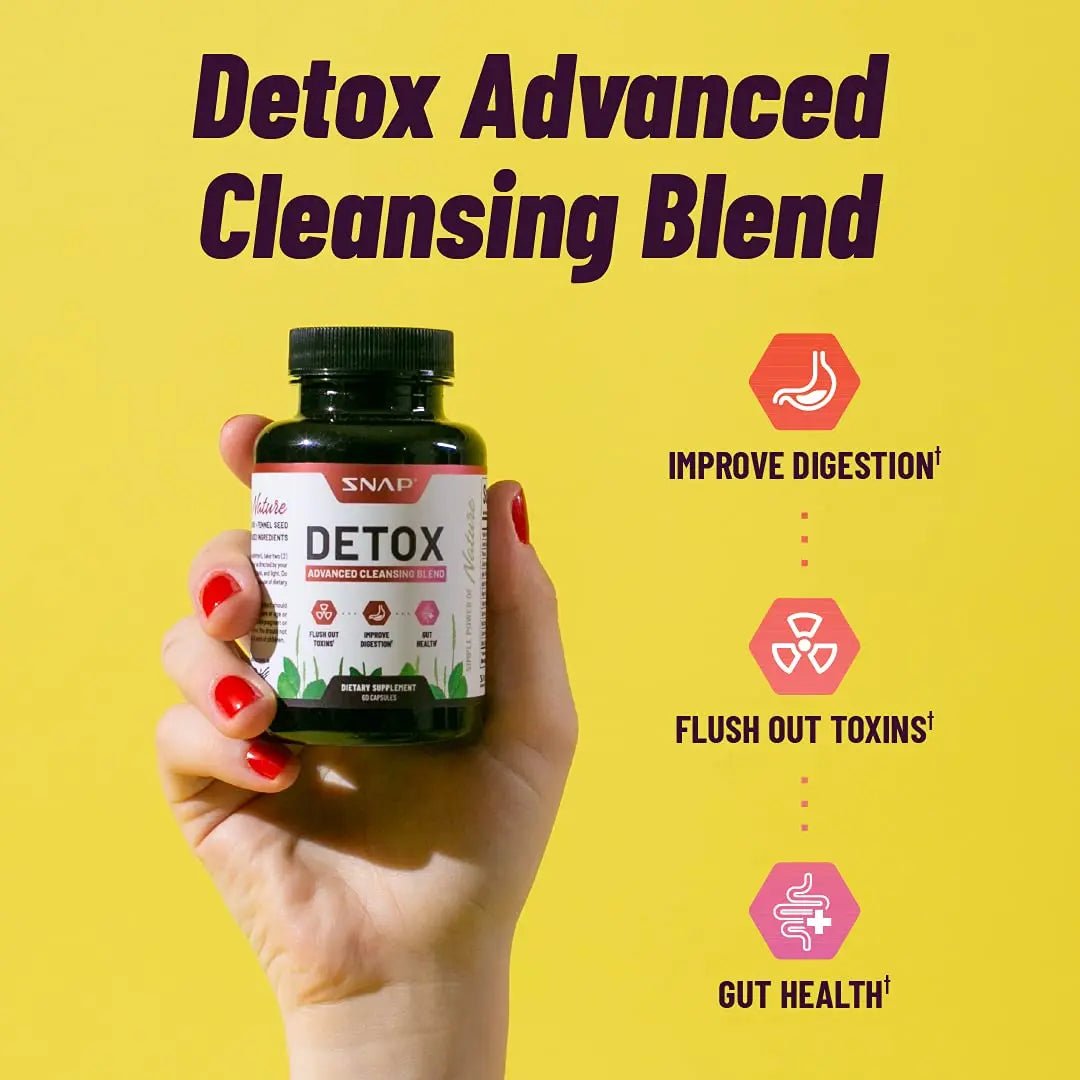 Snap Supplements Detox Cleanse Capsules - Advanced Blend for Full Body Detox & Cleans - TrustMedUSA