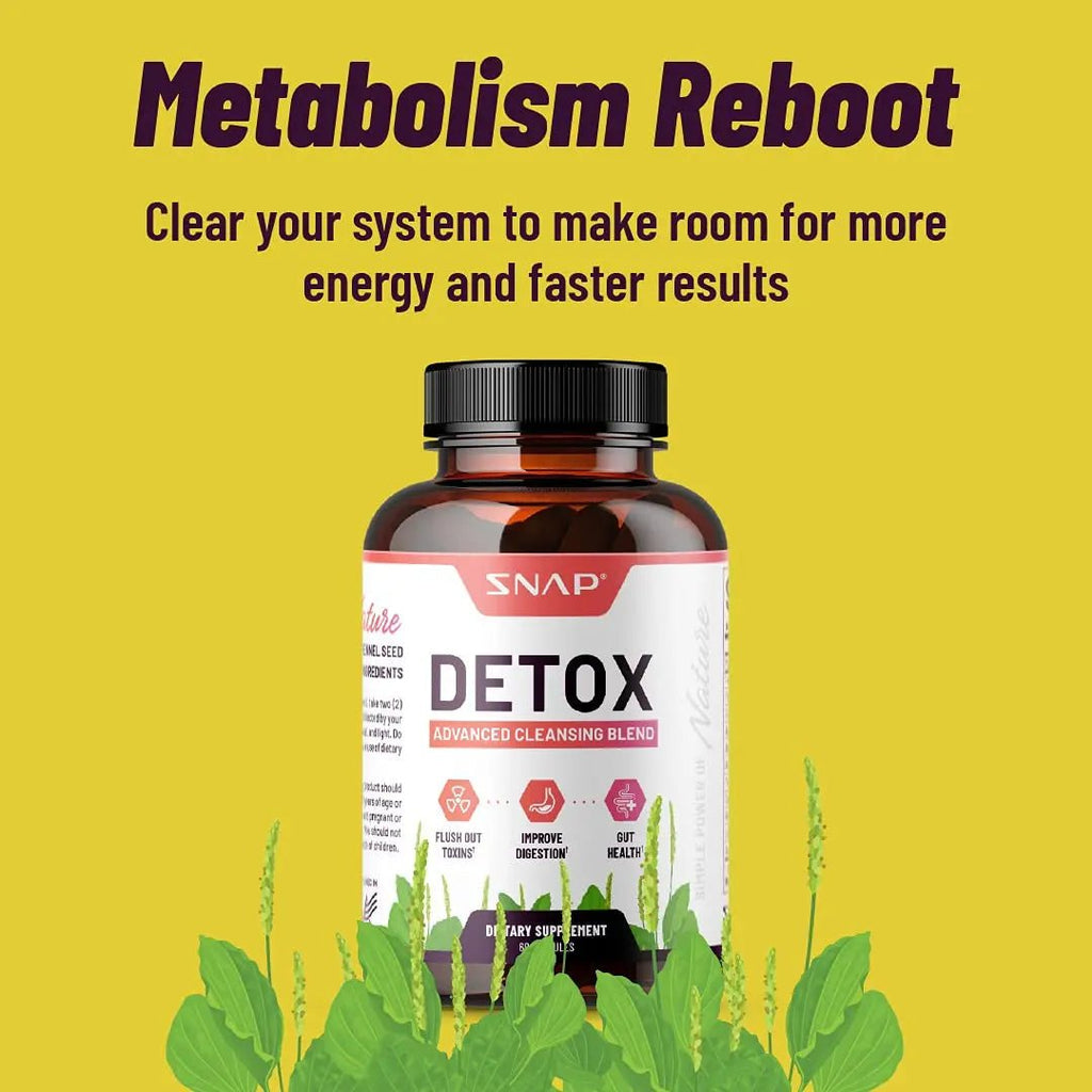 Snap Supplements Detox Cleanse Capsules - Advanced Blend for Full Body Detox & Cleans - TrustMedUSA