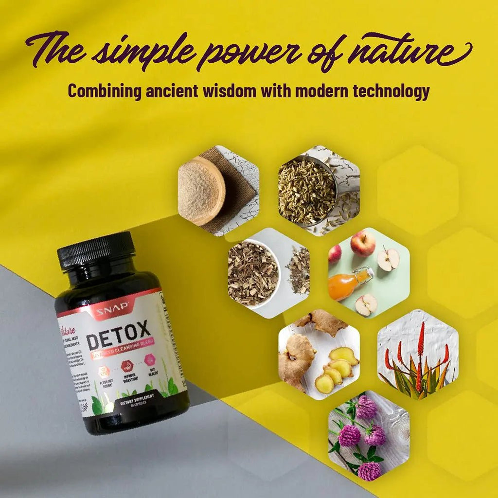 Snap Supplements Detox Cleanse Capsules - Advanced Blend for Full Body Detox & Cleans - TrustMedUSA
