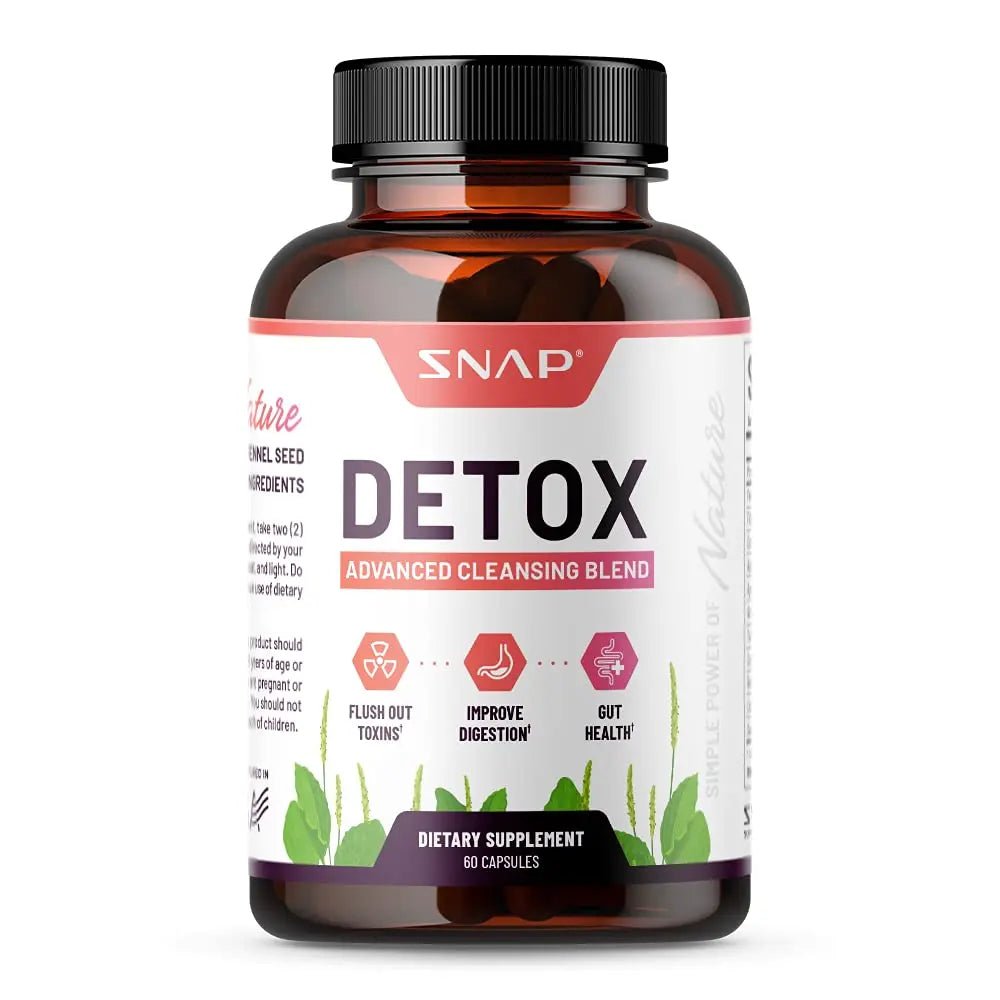 Snap Supplements Detox Cleanse Capsules - Advanced Blend for Full Body Detox & Cleans - TrustMedUSA
