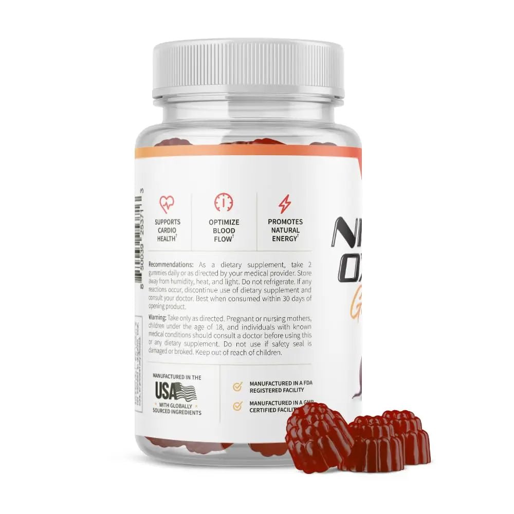 Snap Supplements Nitric Oxide Beet Root Gummies - Support Healthy Blood Circulation - TrustMedUSA
