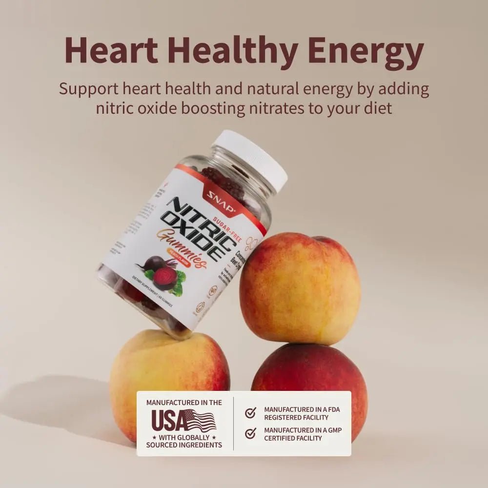 Snap Supplements Nitric Oxide Beet Root Gummies - Support Healthy Blood Circulation - TrustMedUSA