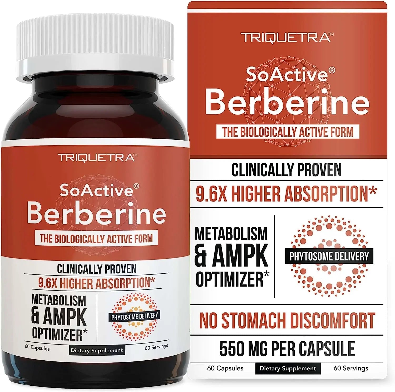 SoActive Berberine 550 mg: 9.6X Higher Absorption, Clinically Proven Most - TrustMedUSA