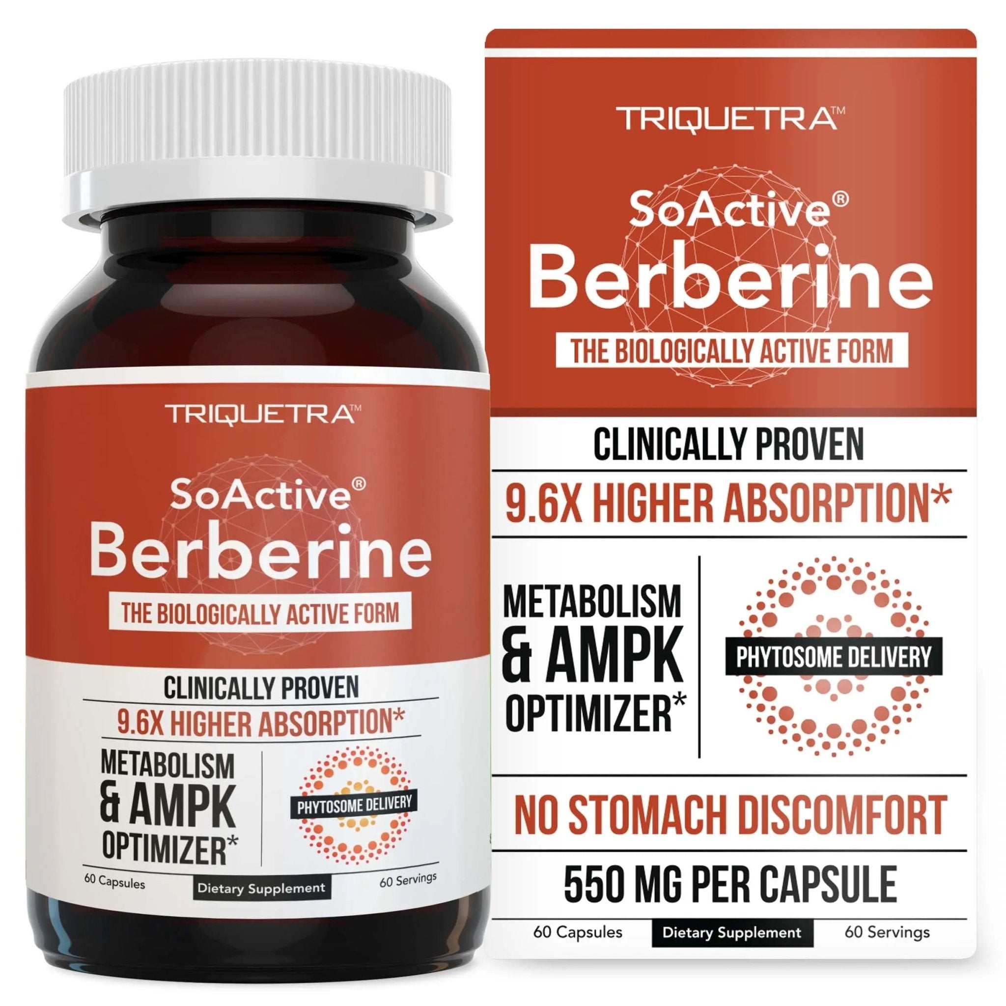 SoActive Berberine 550mg: 9.6X Higher Absorption, Clinically Proven Most Effective - TrustMedUSA