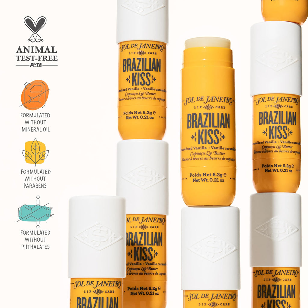 Sol de Janeiro Brazilian Kiss Vegan Formula Hydrating Lip Butter Balm - TrustMedUSA