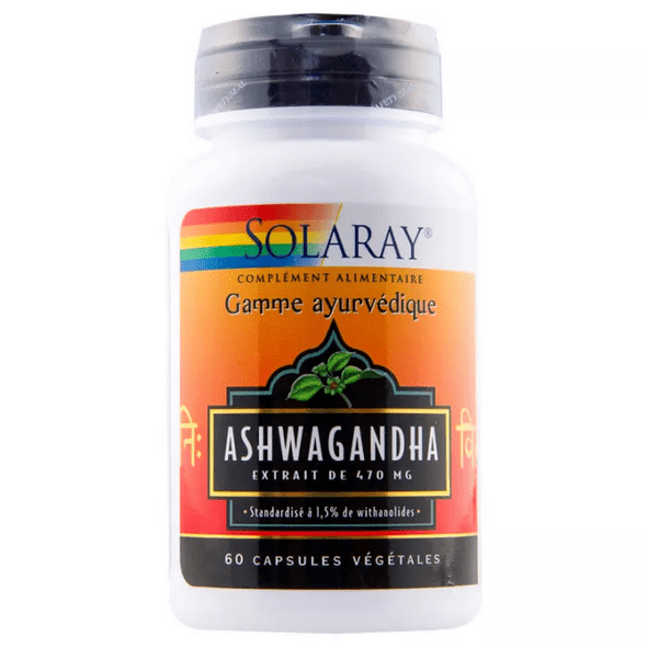 Solaray Ashwagandha Extract 470 mg 60 capsules - TrustMedUSA