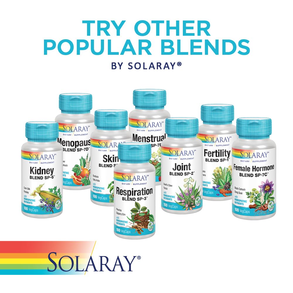 SOLARAY Circulation Blend SP-11B | Herbs & Cell Salt for Healthy Circulatory System Support | 50 Servings | 100 VegCaps - TrustMedUSA