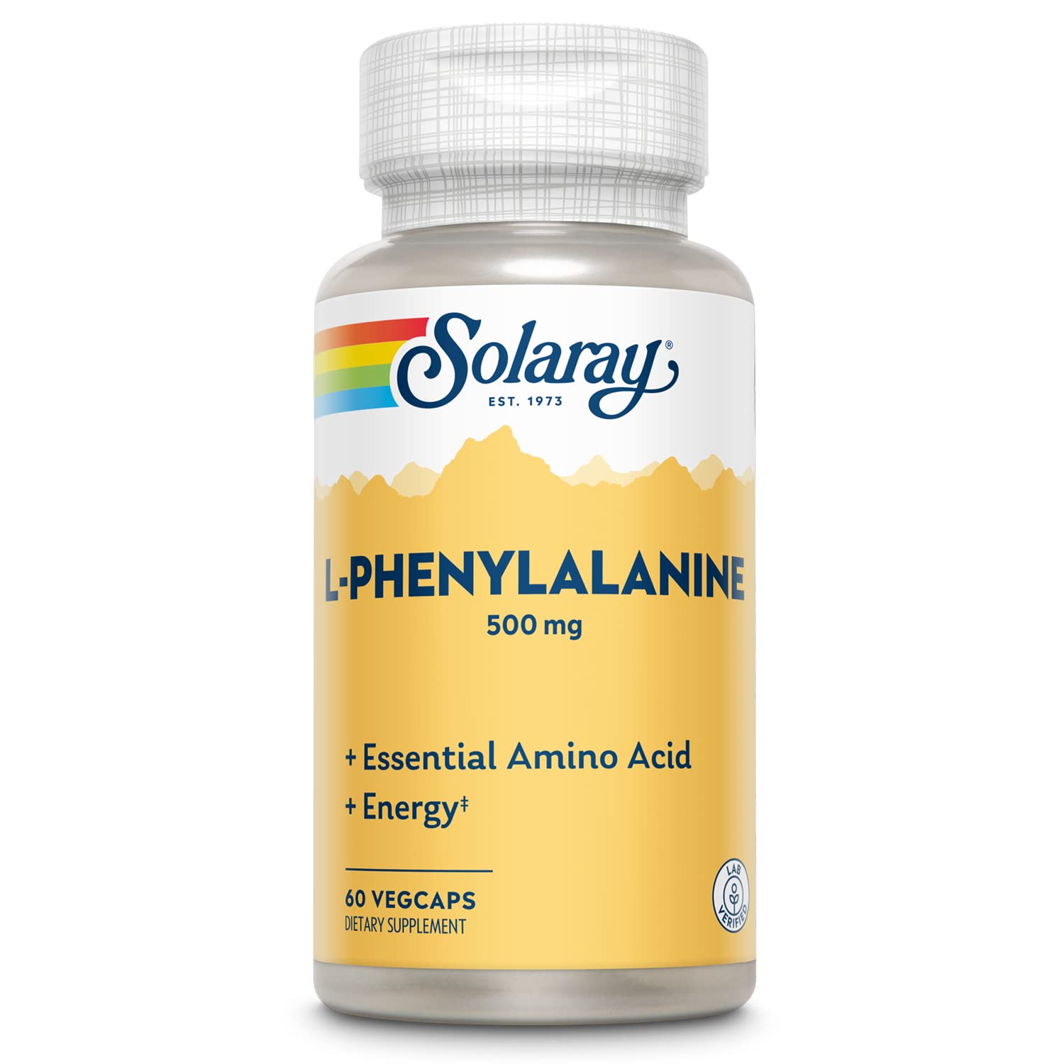 SOLARAY L-Phenylalanine Veg Cap (Btl-Plastic) 500mg | 60ct - TrustMedUSA