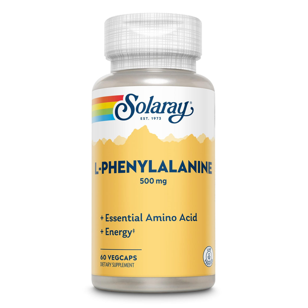 SOLARAY L-Phenylalanine Veg Cap (Btl-Plastic) 500mg | 60ct - TrustMedUSA