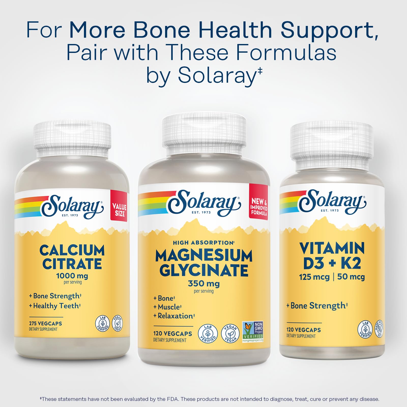 SOLARAY Magnesium Glycinate Capsules, Chelated Magnesium Bisglycinate w/BioPerine, Higher Absorption Magnesium Supplement - Bones, Muscles, - TrustMedUSA