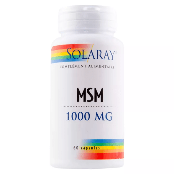 Solaray MSM 1000 mg 60 capsules Brand : Solaray Solaray - TrustMedUSA