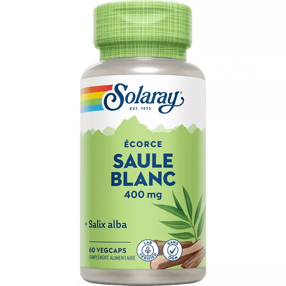 Solaray White Willow Bark 400 mg 60 vegetarian capsules - TrustMedUSA