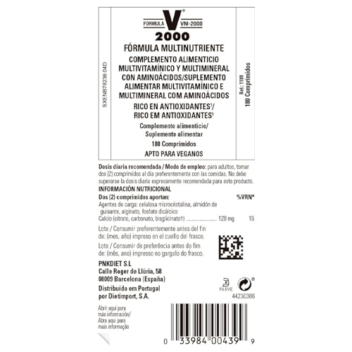 Solgar Formula VM-2000 (Multinutrient System), 180 Tablets - Premium Quality Multiple - Contains Zinc - Supports A Healthy Immune System - Vegan, Dairy Free, Kosher - 90 Servings - TrustMedUSA