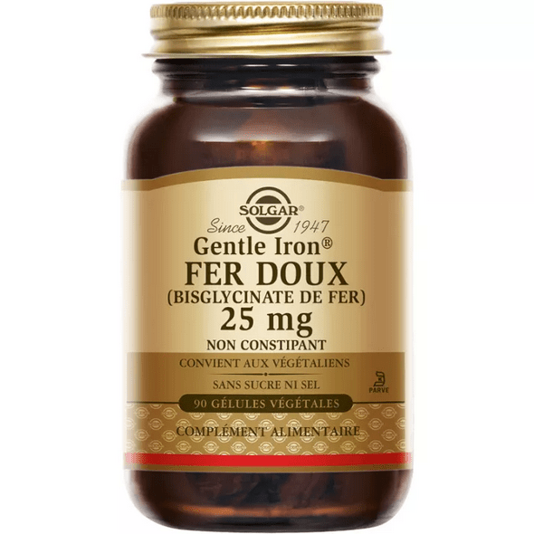 Solgar Gentle Iron 25 mg 90 vegetarian capsules - TrustMedUSA