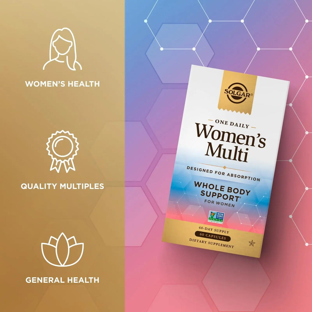SOLGAR One a Day Women & Mens Bundle:Daily Women's Multi Whole Body Support, 60 Servings + Daily Men's Multivitamin Whole Body Support Supplement, 60 Servings - TrustMedUSA