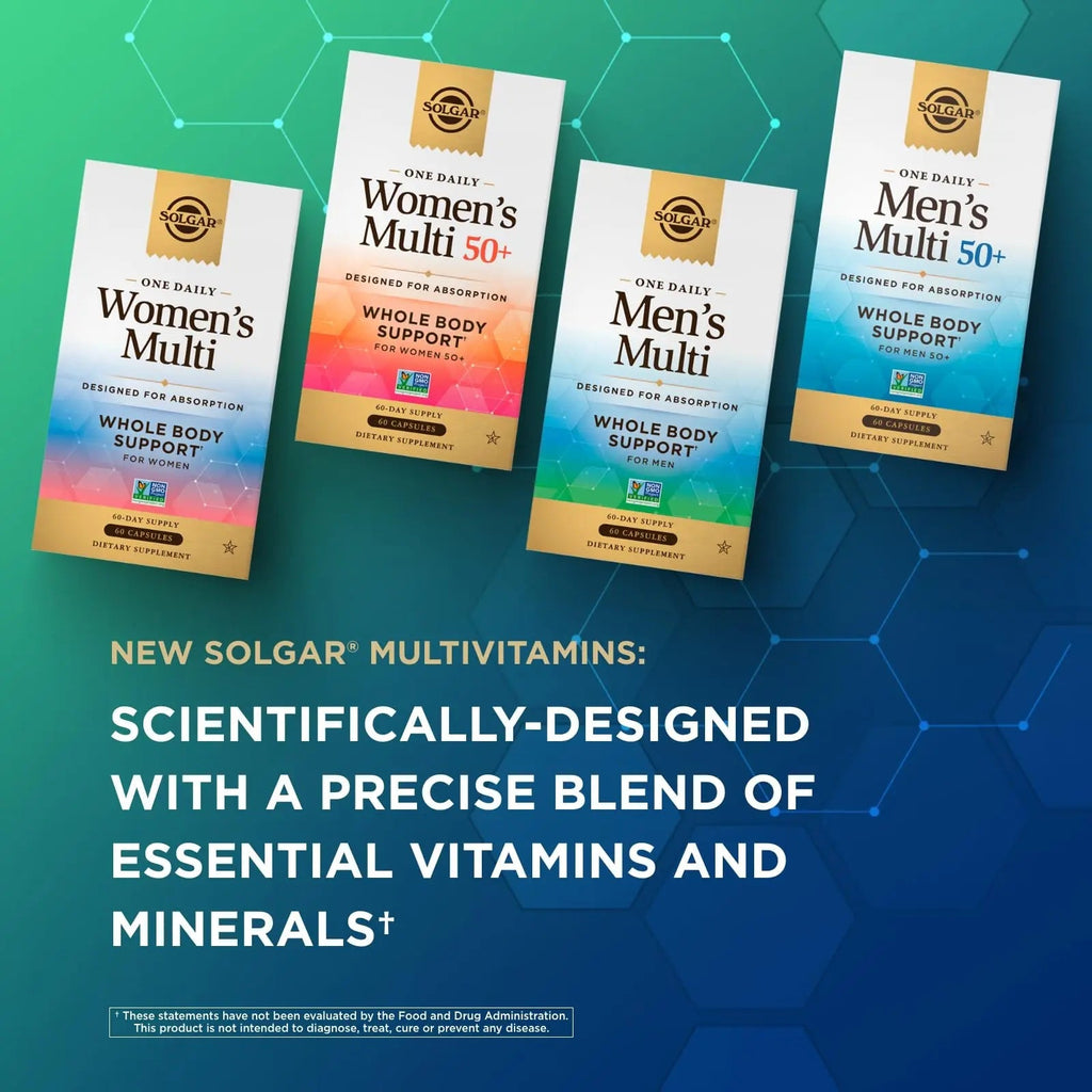 SOLGAR One a Day Women & Mens Bundle:Daily Women's Multi Whole Body Support, 60 Servings + Daily Men's Multivitamin Whole Body Support Supplement, 60 Servings - TrustMedUSA