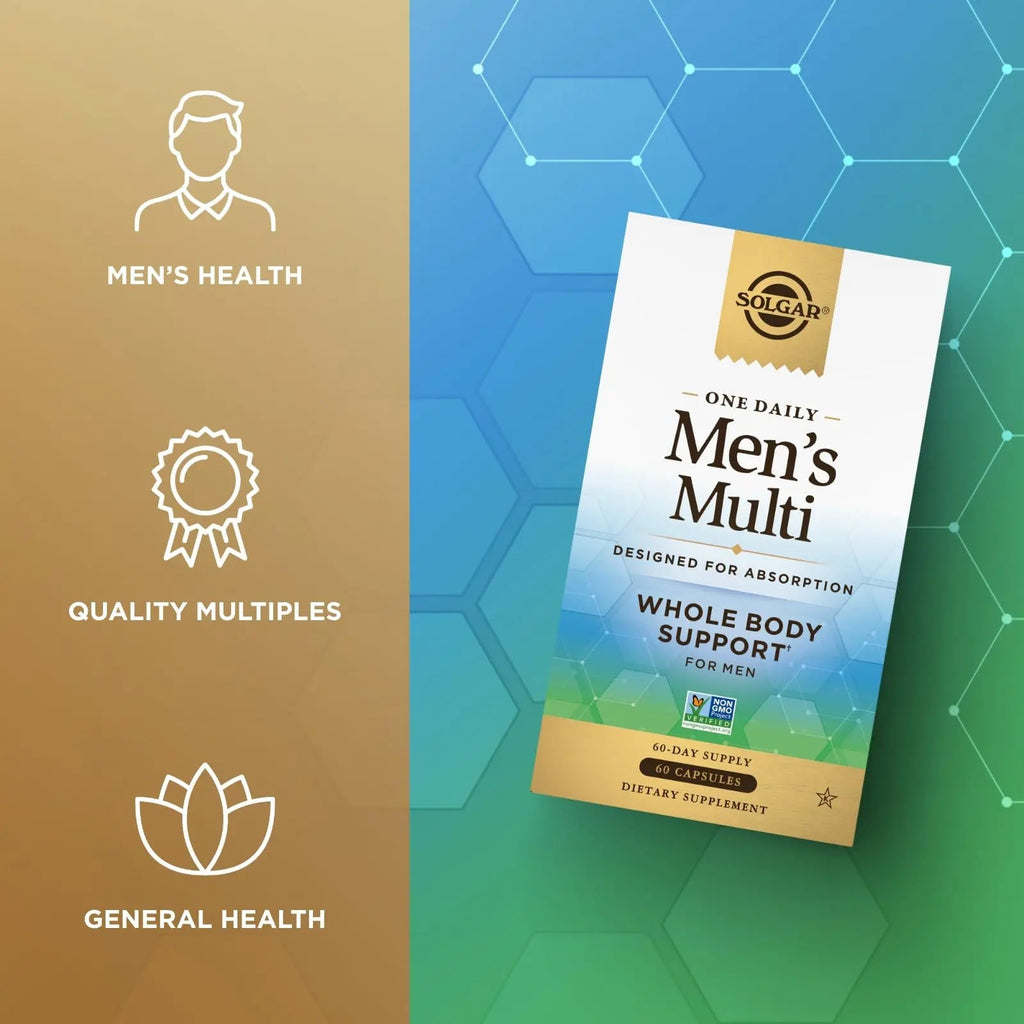 SOLGAR One a Day Women & Mens Bundle:Daily Women's Multi Whole Body Support, 60 Servings + Daily Men's Multivitamin Whole Body Support Supplement, 60 Servings - TrustMedUSA