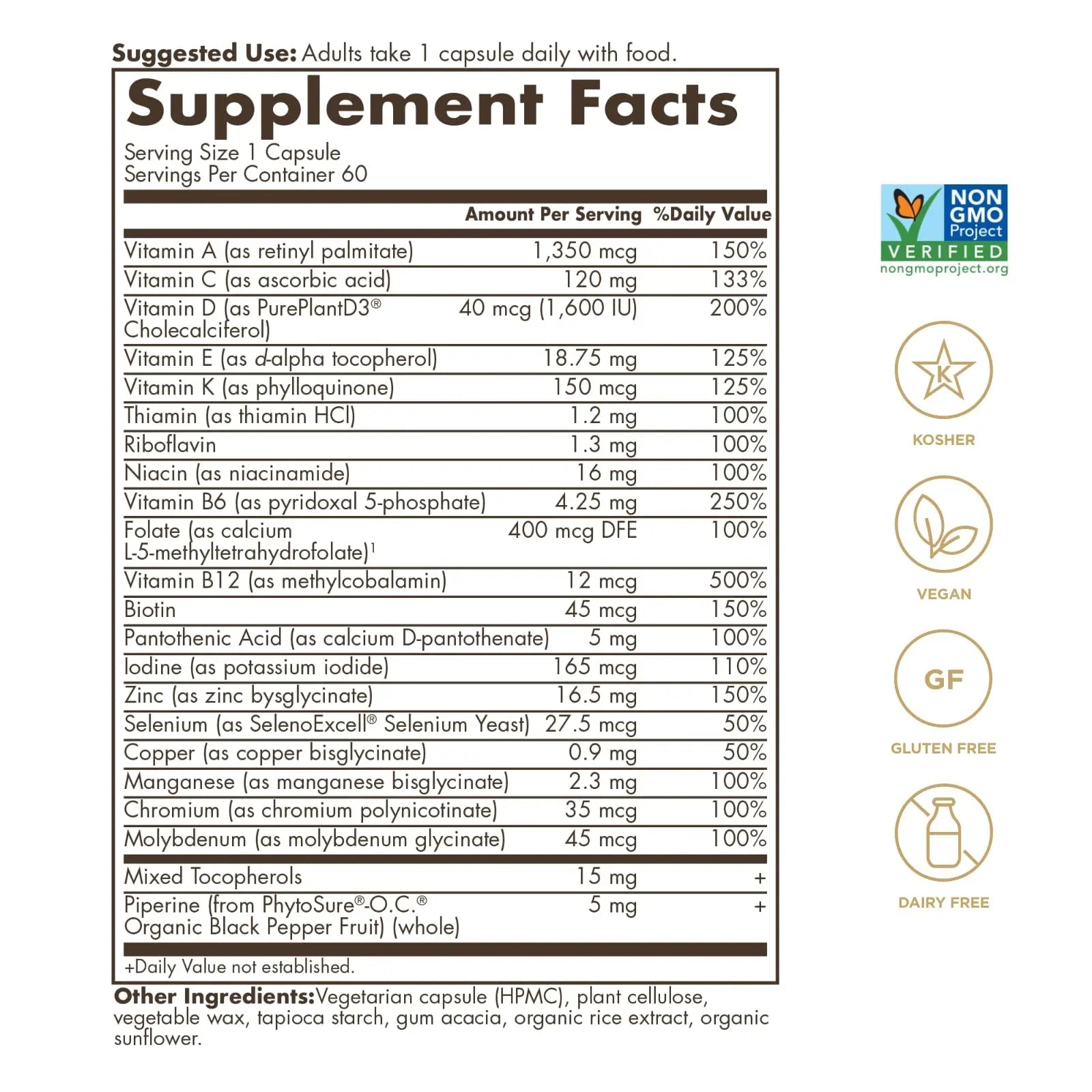 SOLGAR One a Day Women & Mens Bundle:Daily Women's Multi Whole Body Support, 60 Servings + Daily Men's Multivitamin Whole Body Support Supplement, 60 Servings - TrustMedUSA