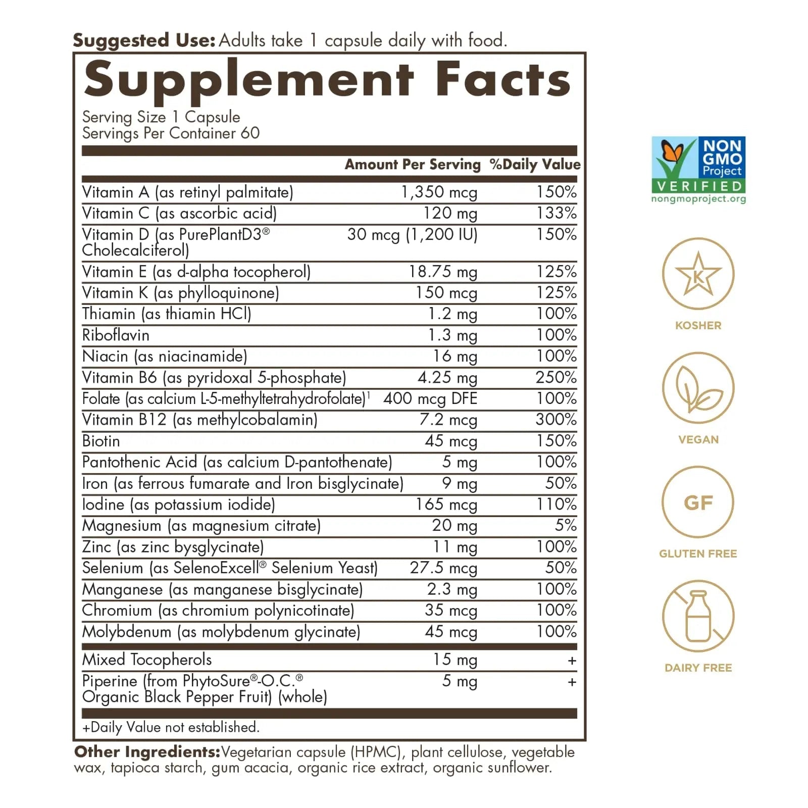 SOLGAR One a Day Women & Mens Bundle:Daily Women's Multi Whole Body Support, 60 Servings + Daily Men's Multivitamin Whole Body Support Supplement, 60 Servings - TrustMedUSA