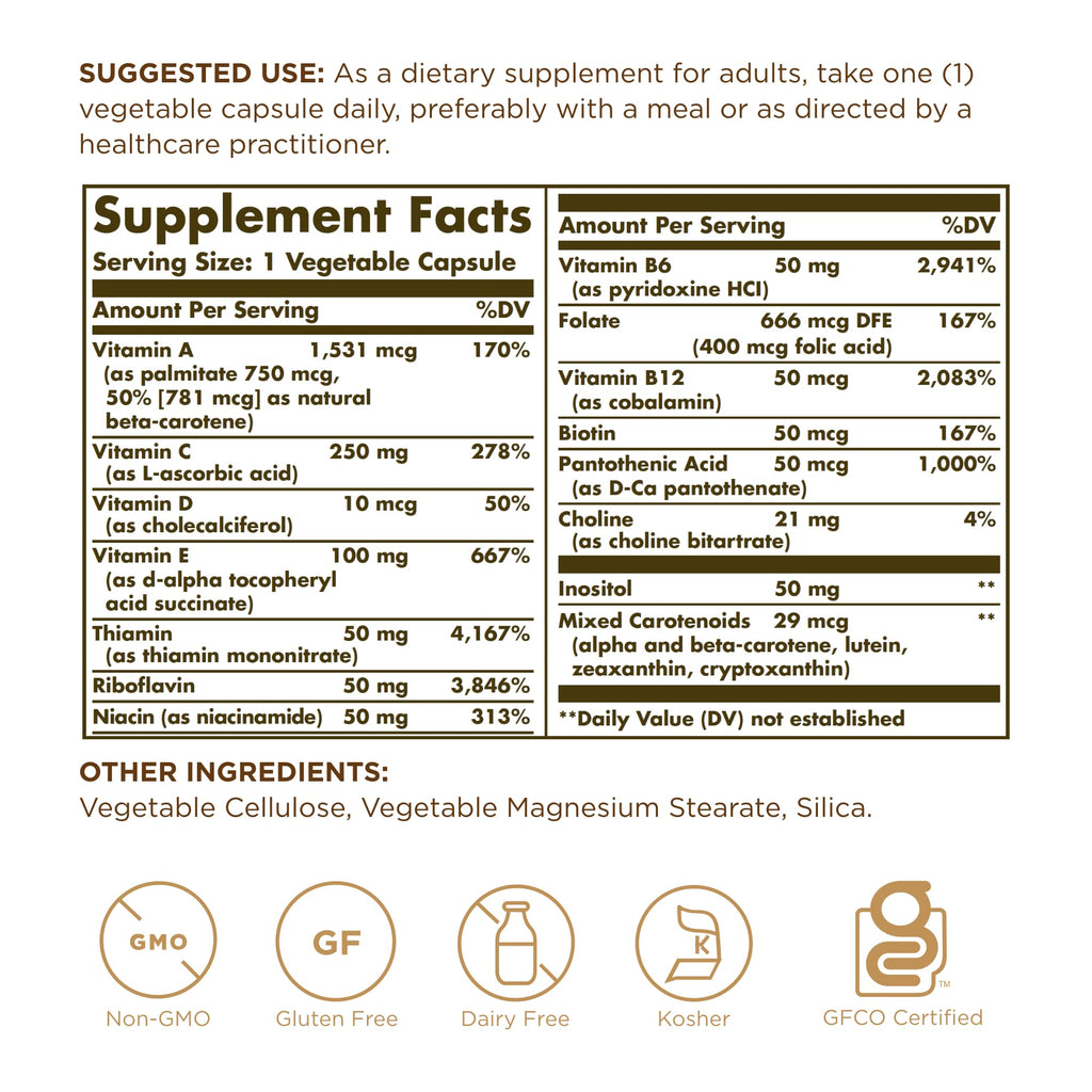 Solgar - Vitamins Only, 90 veggie caps - TrustMedUSA
