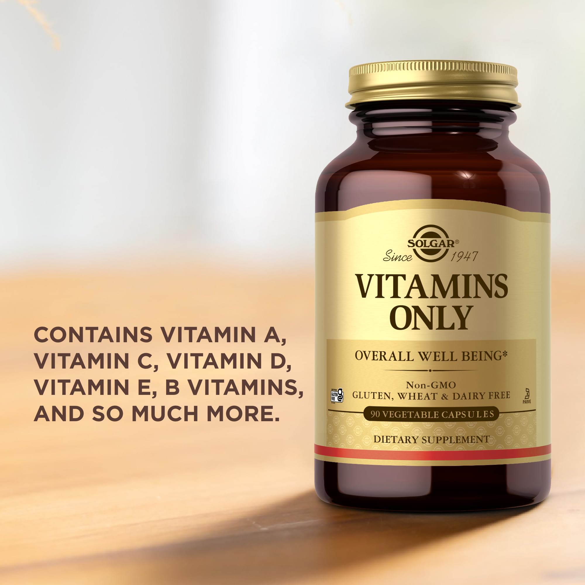 Solgar - Vitamins Only, 90 veggie caps - TrustMedUSA