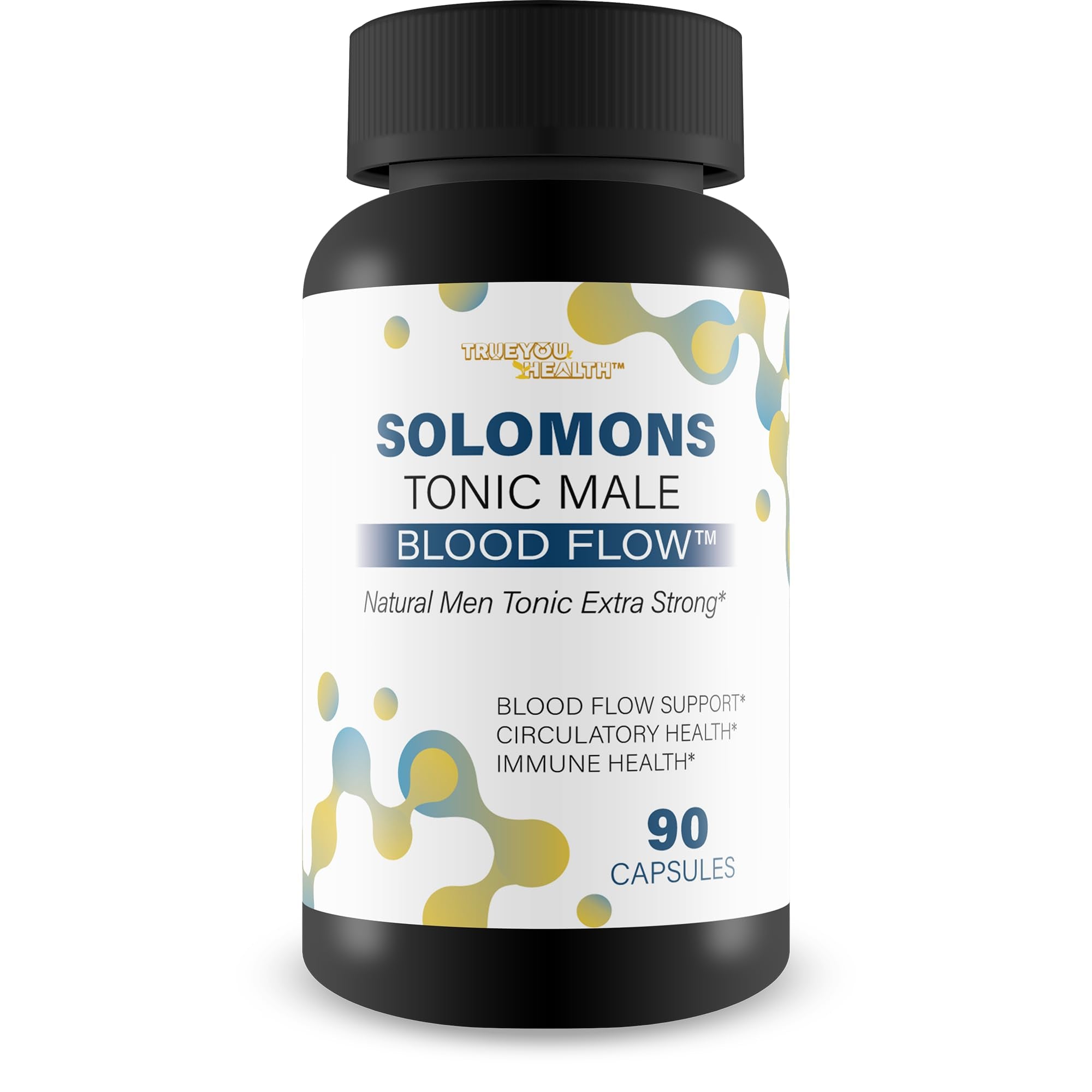 Solomons Tonic - Our Best Mens Blood Flow Supplement - Good Blood Flow Support - Male Blood Flow Capsules - Max Blood Flow Pills - Blood Circulation Supplements for Men - Male Blood Circulation Pills - TrustMedUSA