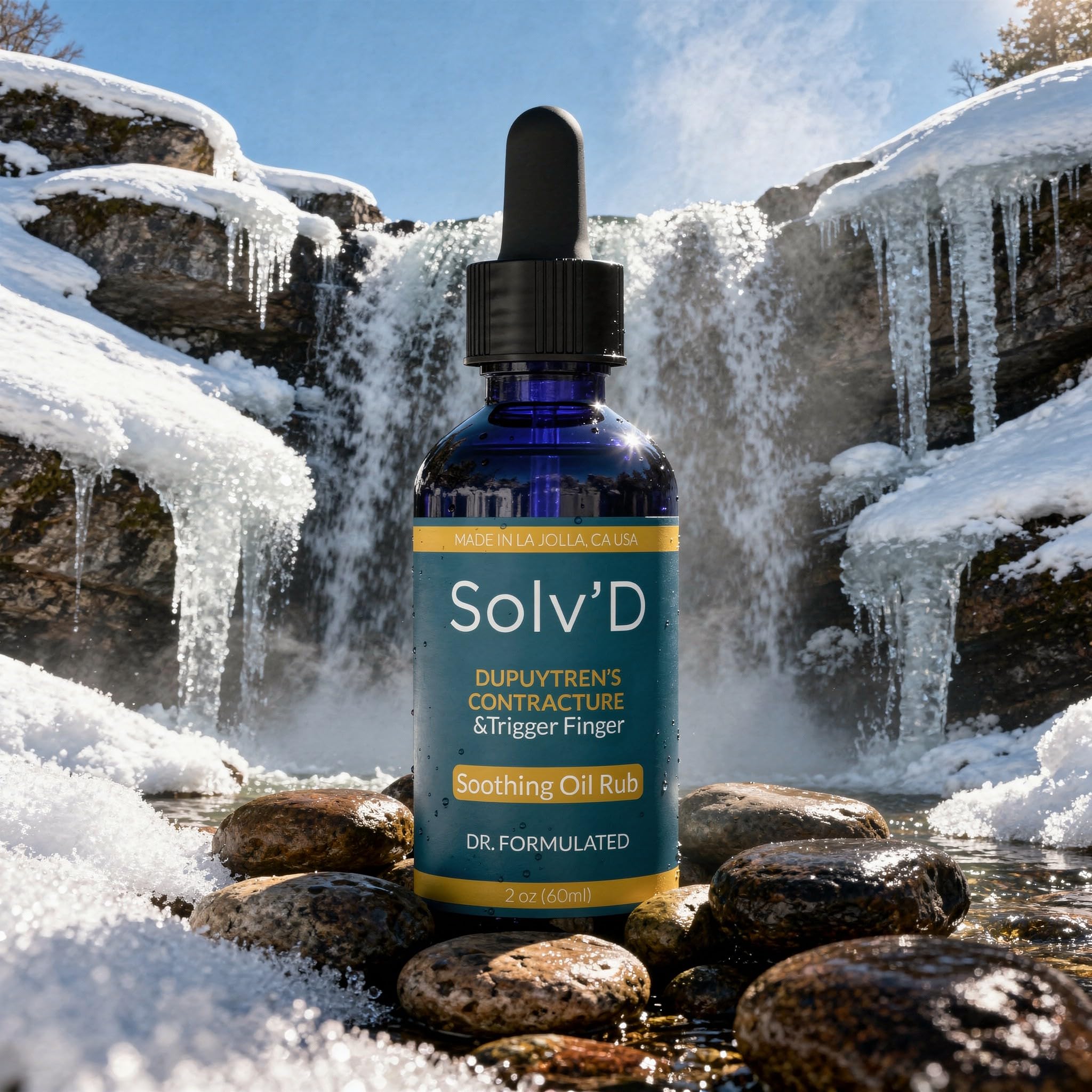 SOLV'D – Natural Relief for Dupuytren’s Contracture | A Powerful Blend of Mixed Tocopherols, Rose Hips, and DMSO, Reduces Scarring and restores Flexibility. Also for Gamer’s Thumb & Trigger Finger! - TrustMedUSA
